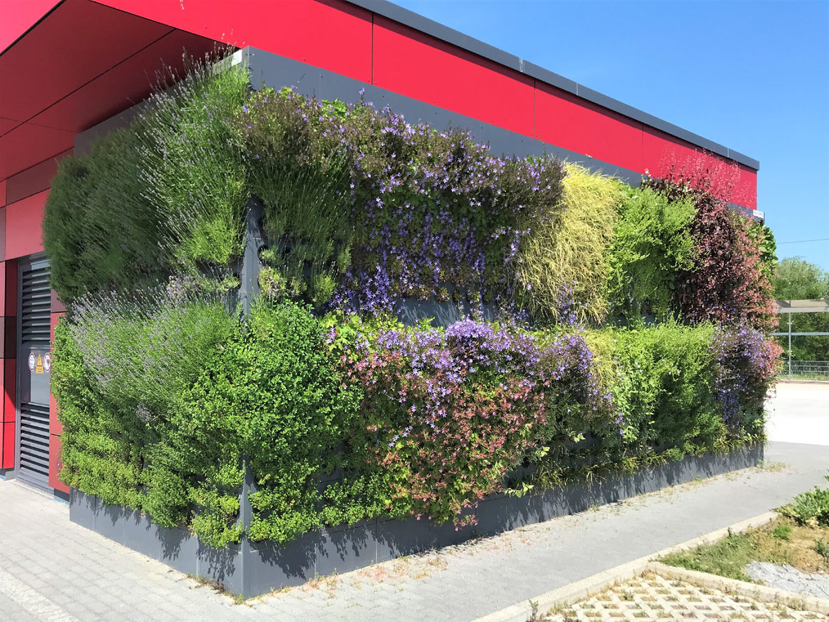 VAG Technikgebäude greencityWALL